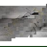 Mexen Mist H Duo pivot shower cabin 100 x 90 cm, transparent, gold - 8A5-100L-090P-50-00