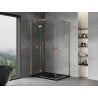 Mexen Mist H Duo shower cabin hinged 115 x 105 cm, transparent, gold - 8A5-115L-105P-50-00