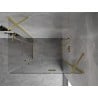 Mexen Mist H Duo hinged shower enclosure 80 x 120 cm, transparent, brushed gold - 8A5-080L-120P-55-00