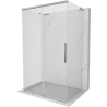 Mexen Rox-3S L 3-wall sliding shower cabin 95 x 110 cm, transparent, brushed nickel - 8C2L-095-110-97-00-3S