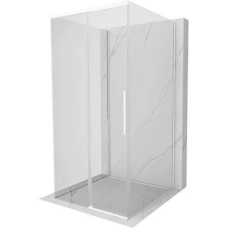 Mexen Rox-3S 3-wall sliding shower cabin 95 x 95 cm, transparent, white - 8C2-095-095-20-00-3S