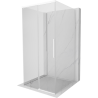 Mexen Rox-3S 3-wall sliding shower cabin 95 x 95 cm, transparent, white - 8C2-095-095-20-00-3S