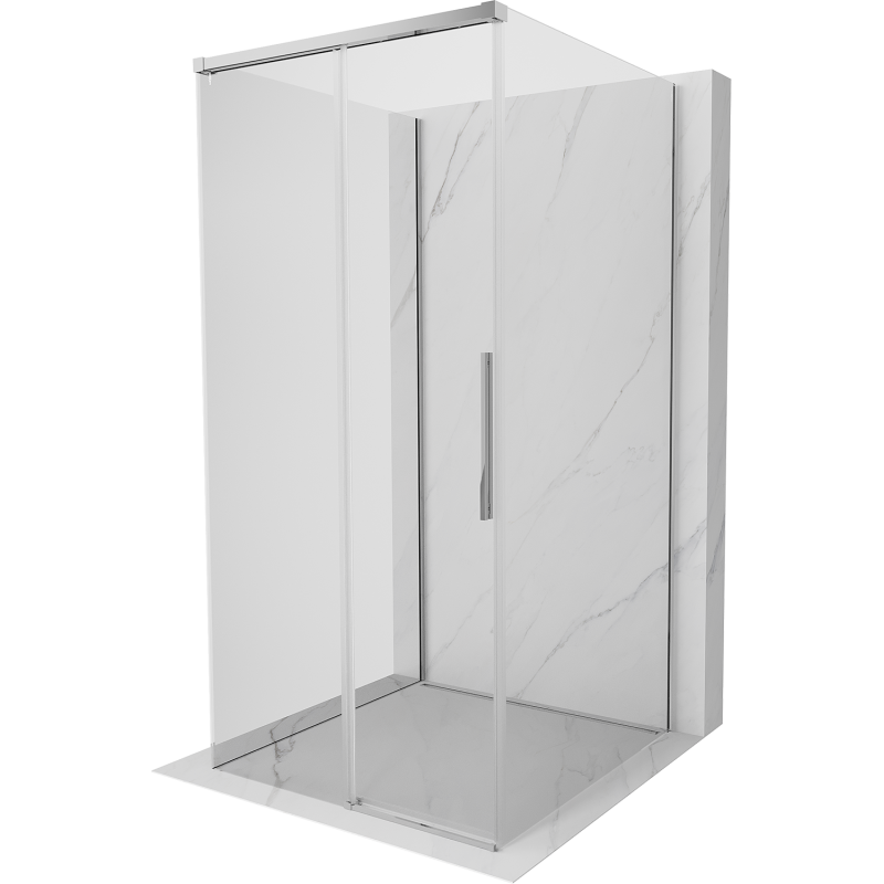 Mexen Rox-3S 3-sided sliding shower cabin 95 x 95 cm, transparent, chrome - 8C2-095-095-01-00-3S