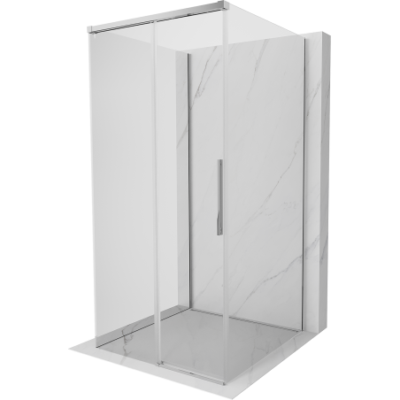 Mexen Rox-3S 3-sided sliding shower cabin 95 x 95 cm, transparent, chrome - 8C2-095-095-01-00-3S