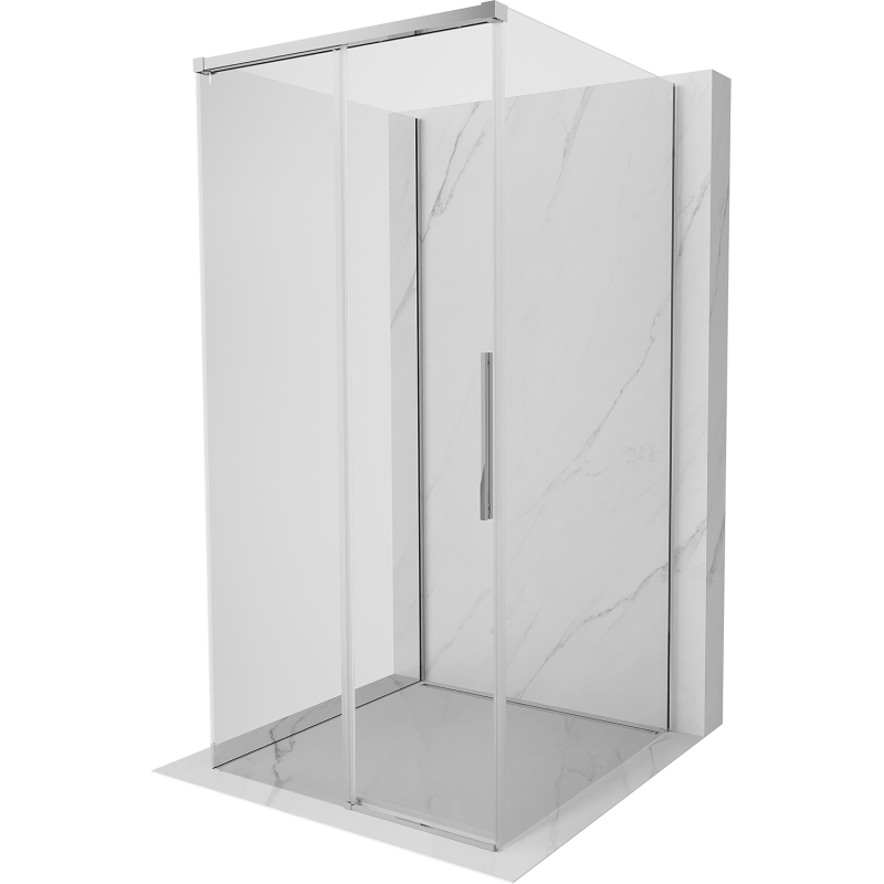 Mexen Rox-3S 3-sided sliding shower cabin 120 x 120 cm, transparent, chrome - 8C2-120-120-01-00-3S