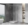 Mexen Mist H L Duo Shower Enclosure Hinged 90 x 90 cm, Transparent, Chrome - 8A5L-090L-090P-01-00