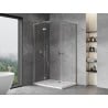 Mexen Mist-H L Duo left-hinged shower enclosure 80 x 70 cm, transparent, chrome - 8A5L-080L-070P-01-00