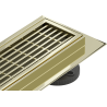 Mexen Flat 360° M33 swivel linear drain 50 cm, Gold - 1533050-40