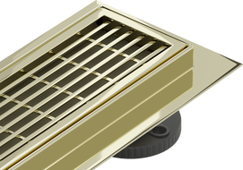 Mexen Flat 360° M33 swivel linear drain 50 cm, Gold - 1533050-40