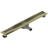 Mexen Flat 360° M33 swivel linear drain 50 cm, Gold - 1533050-40