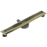 Mexen Flat 360° M33 swivel linear drain 50 cm, Gold - 1533050-40