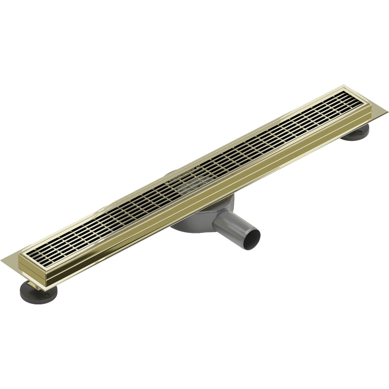 Mexen Flat 360° M33 60 cm Rotating Linear Drain, Gold - 1533060-40