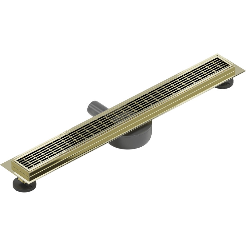 Mexen Flat 360° M33 60 cm Rotating Linear Drain, Gold - 1533060-40