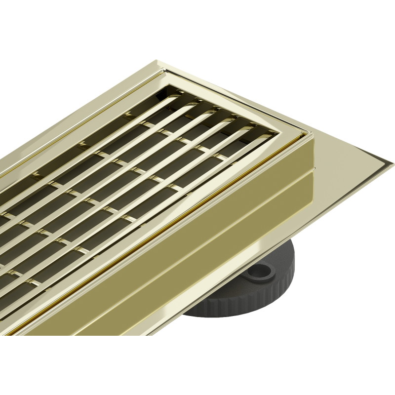 Mexen Flat 360° M33 Rotating Linear Drain 70 cm, Gold - 1533070-40