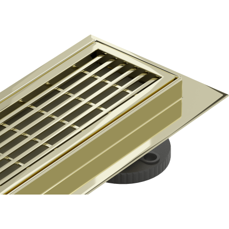 Mexen Flat 360° M33 swivel linear drain 70 cm, Gold - 1533070-40