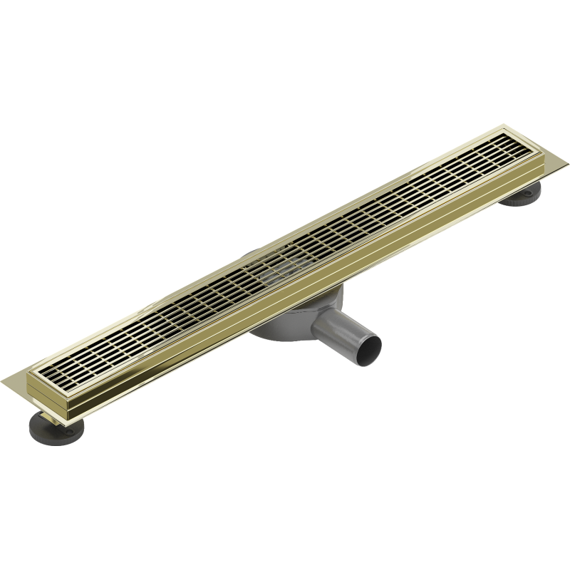 Mexen Flat 360° M33 360° Swivel Linear Drain 70 cm, Gold - 1533070-40