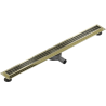 Mexen Flat 360° M33 80 cm Rotating Linear Drain, Gold - 1533080-40