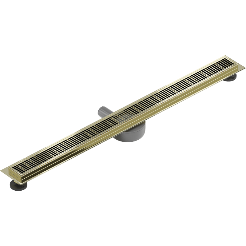 Mexen Flat 360° M33 80 cm Rotating Linear Drain, Gold - 1533080-40