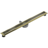 Mexen Flat 360° M33 swivel linear drain 80 cm, Gold - 1533080-40