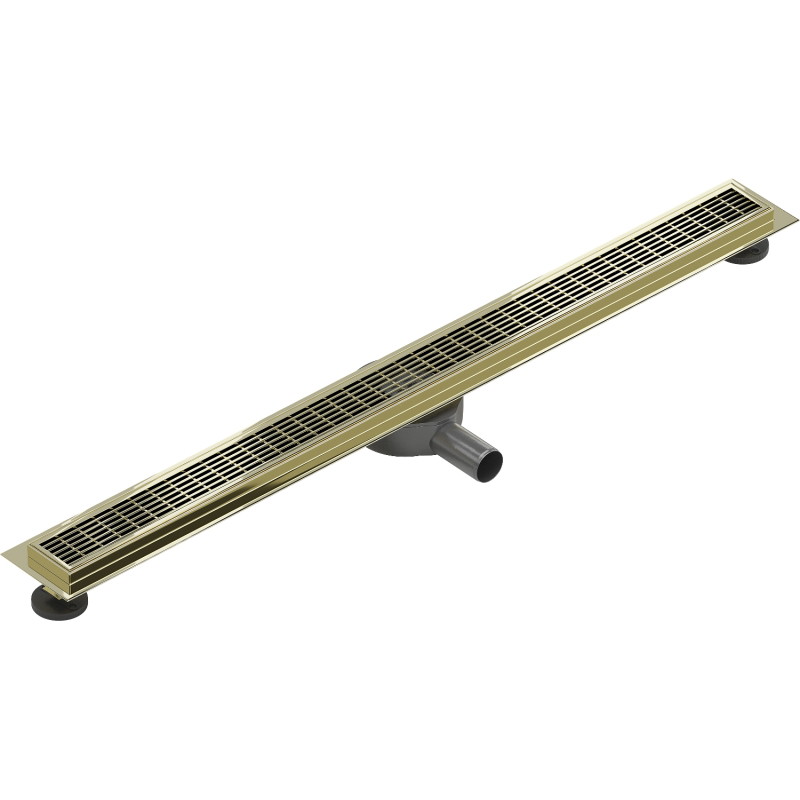 Mexen Flat 360° M33 90 cm rotary linear drain, gold - 1533090-40