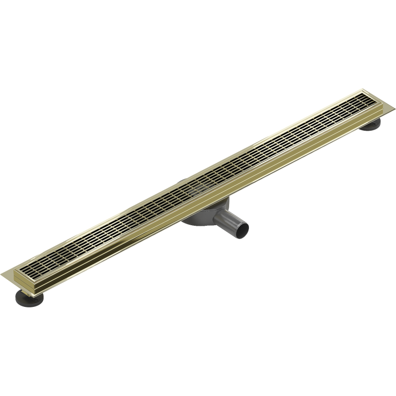 Mexen Flat 360° M33 rotary linear drain 90 cm, gold - 1533090-40