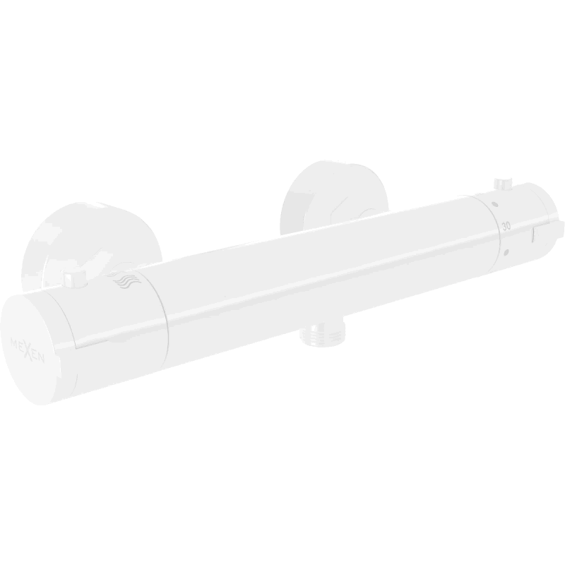 Mexen Kai thermostatic shower mixer, white - 77100-20