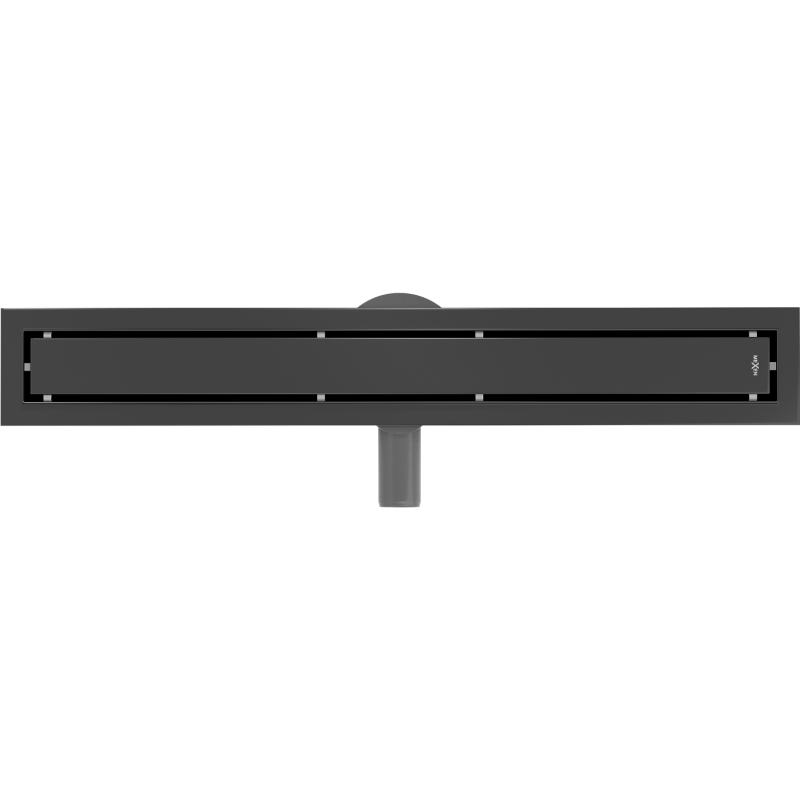 Mexen Flat 360° M13 2-in-1 Rotary Linear Drain 70 cm, Black - 1710070-40