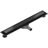 Mexen Flat 360° M13 swivel linear drain 2-in-1 70 cm, Black - 1710070-40