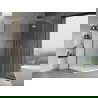 Mexen Mist H L Duo shower enclosure pivot 80 x 110 cm, transparent, chrome - 8A5L-080L-110P-01-00
