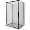 Mexen Rox-3S L 3-wall sliding left shower cabin 160 x 95 cm, black frame, black - 8C2L-160-095-70-70-3S-L
