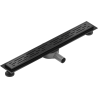 Mexen Flat 360° M01 swivel linear drain 70 cm, Black - 1720070-40