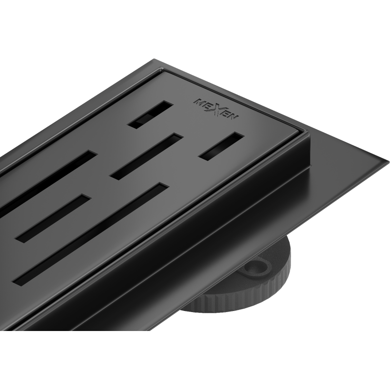 Mexen Flat 360° M01 swivel linear drain 90 cm, Black - 1720090-40