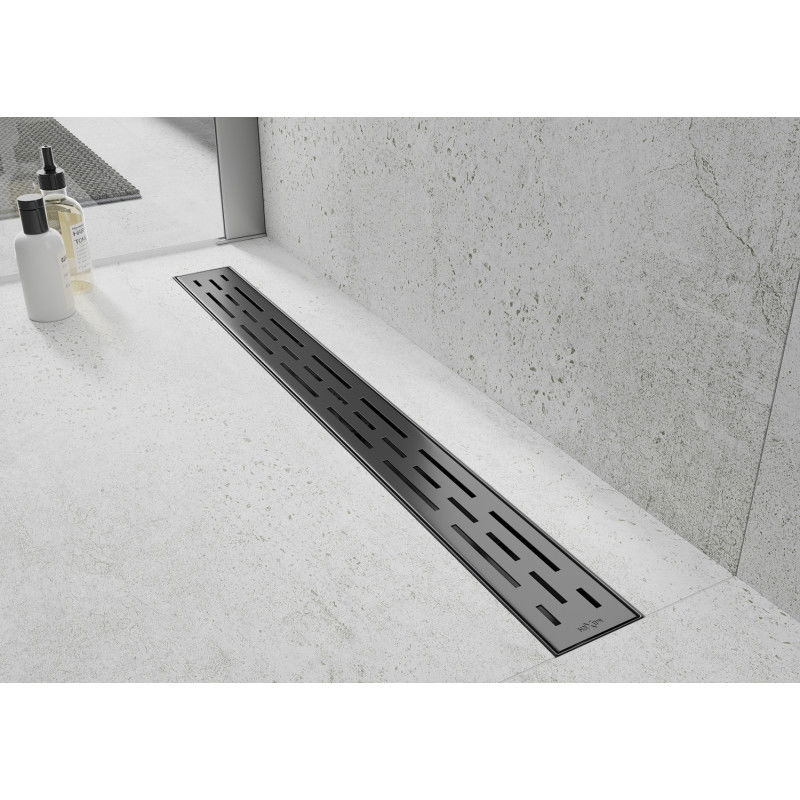 Mexen Flat 360° M01 Rotating Linear Drain 90 cm, Black - 1720090-40