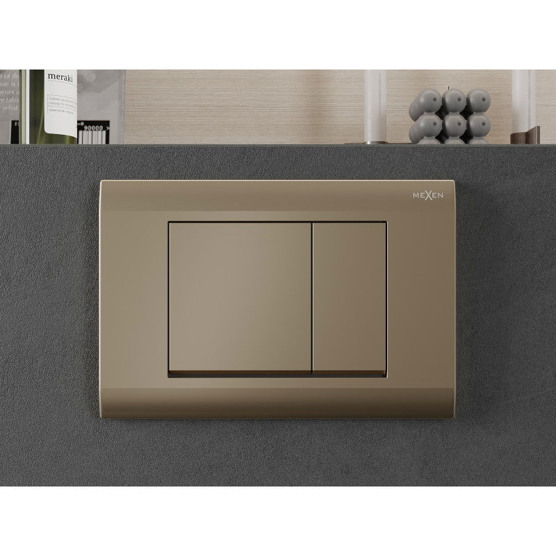 Mexen Fenix 01 flush button, champagne gold - 600104