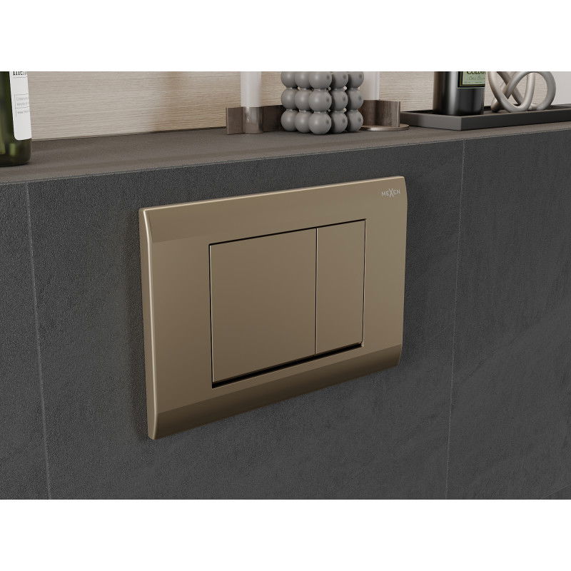 Mexen Fenix 01 flush button, champagne gold - 600104