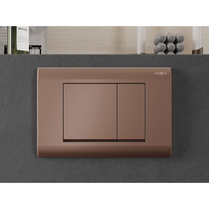 Mexen Fenix 01 flush button, rose gold - 600105