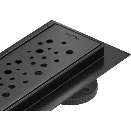 Mexen Flat 360° M12 swivel linear drain 60 cm, Black - 1721060-40