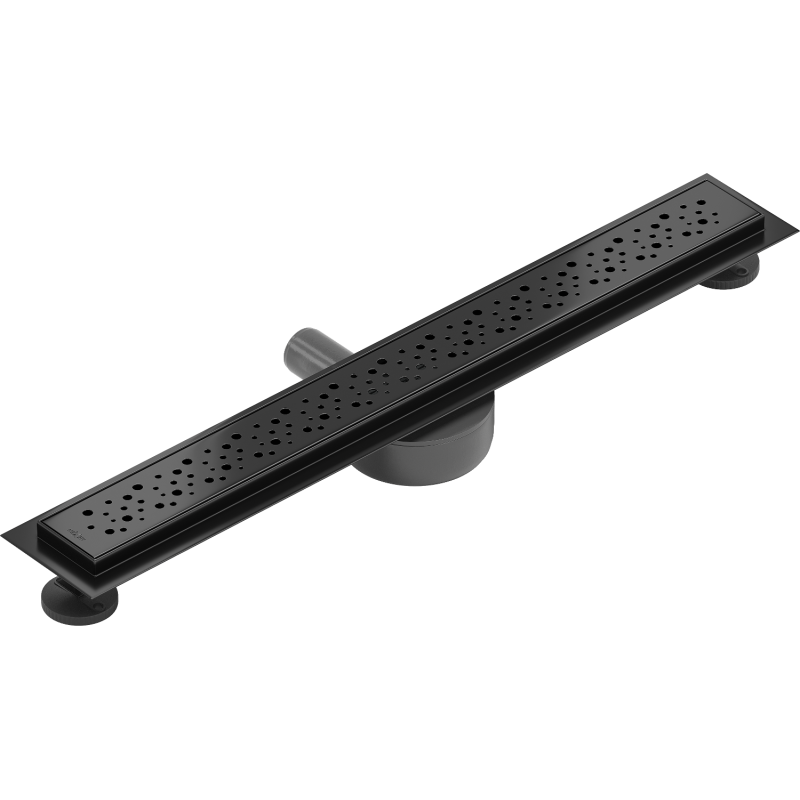 Mexen Flat 360° M12 60 cm Rotating Linear Drain, Black - 1721060-40