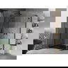 Mexen Mist-H L Duo shower enclosure 110 x 100 cm, transparent, black - 8A5L-110L-100P-70-00