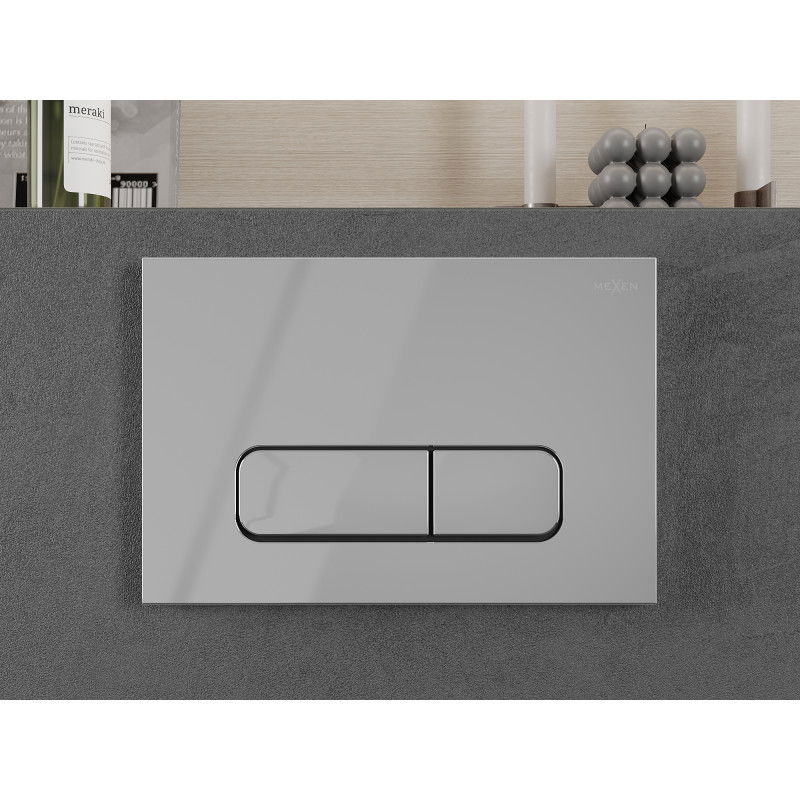 Mexen Fenix 02 flush button, shiny chrome - 600201