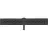 Mexen Flat 360° M12 swivel linear drain 70 cm, Black - 1721070-40