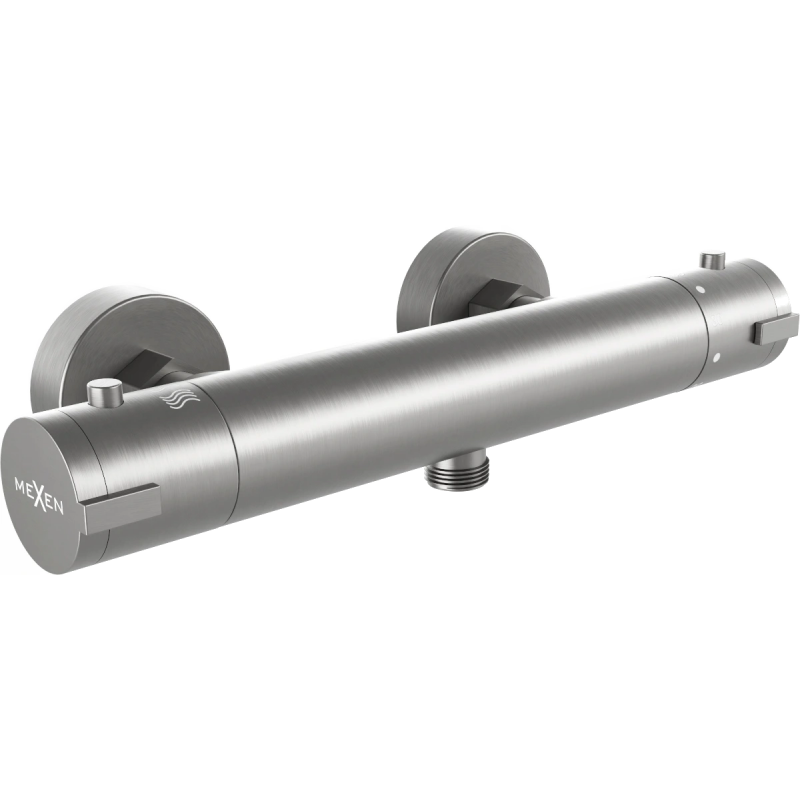 Mexen Kai thermostatic shower mixer tap, Graphite - 77100-66