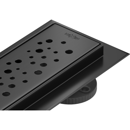 Mexen Flat 360° M12 360° Rotating Linear Drain 100 cm, Black - 1721100-40