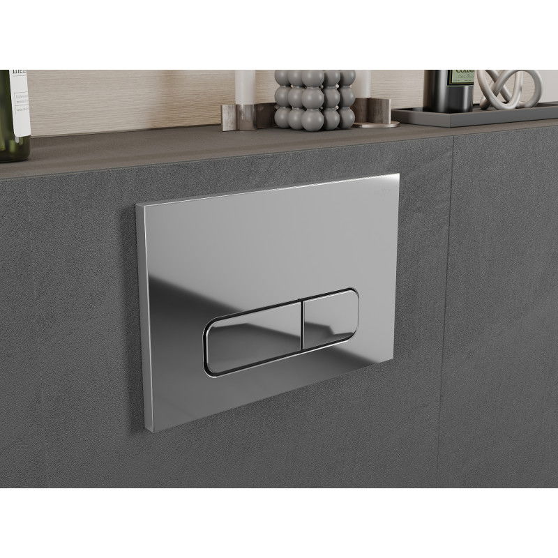 Mexen Fenix 02 flush button, shiny chrome - 600201