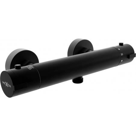 Mexen Kai thermostatic shower mixer, black - 77100-70