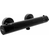 Mexen Kai thermostatic shower mixer, black - 77100-70