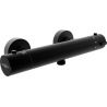Mexen Kai thermostatic shower mixer tap, Black - 77100-70
