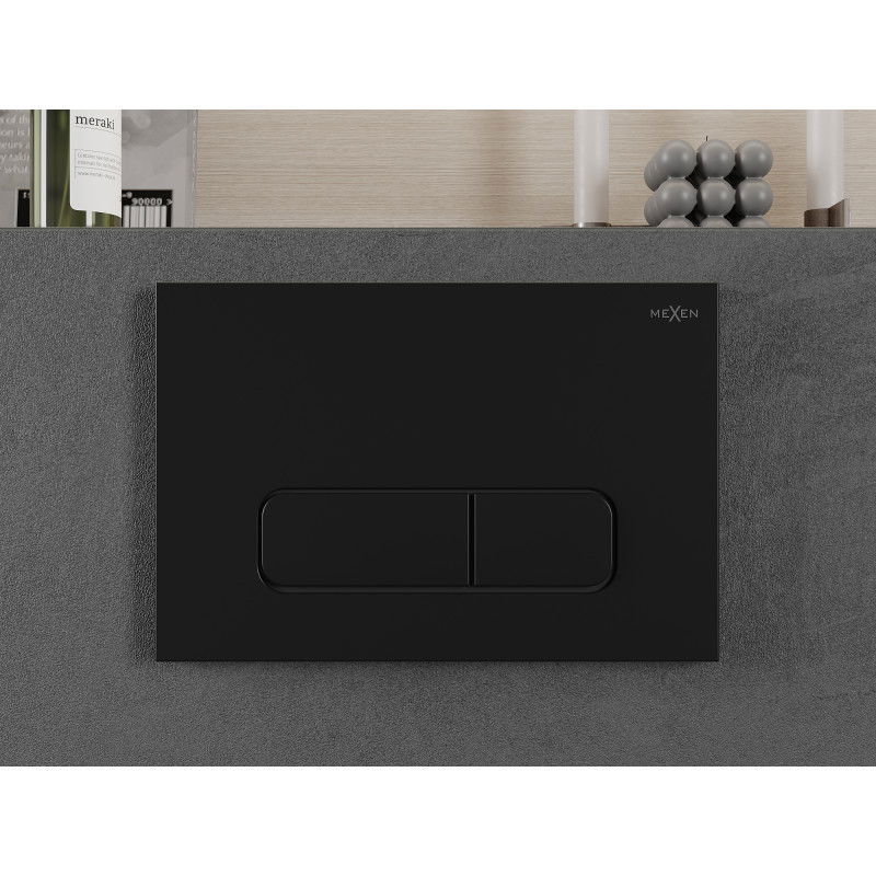 Mexen Fenix 02 flush button, matte black - 600203
