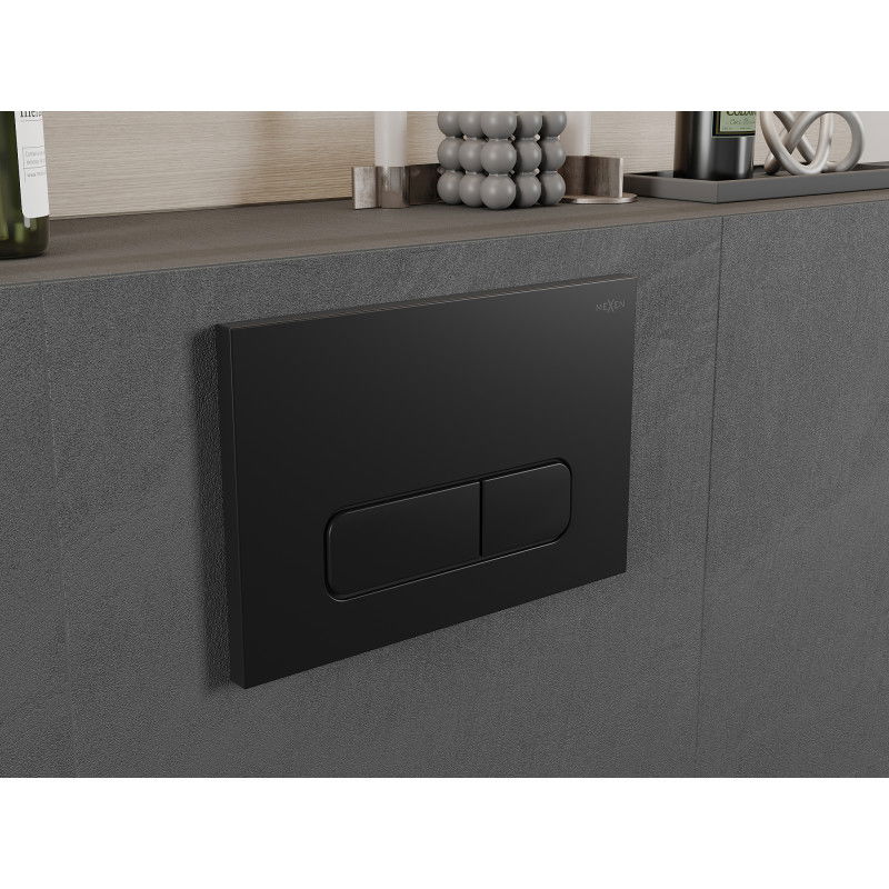 Mexen Fenix 02 flush button, matte black - 600203