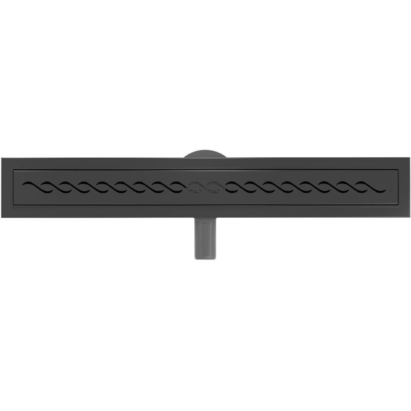 Mexen Flat 360° M18 60 cm Rotating Linear Drain, Black - 1723060-40